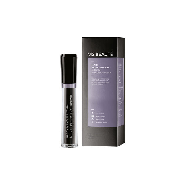 Black Nano Mascara Nutrition & Natural Growth, M2 BEAUT&Eacute;