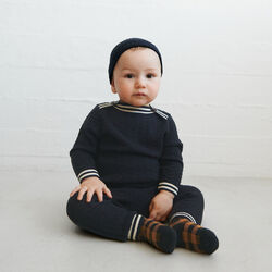 Baby ZigZag Blouse, dark navy, FUB