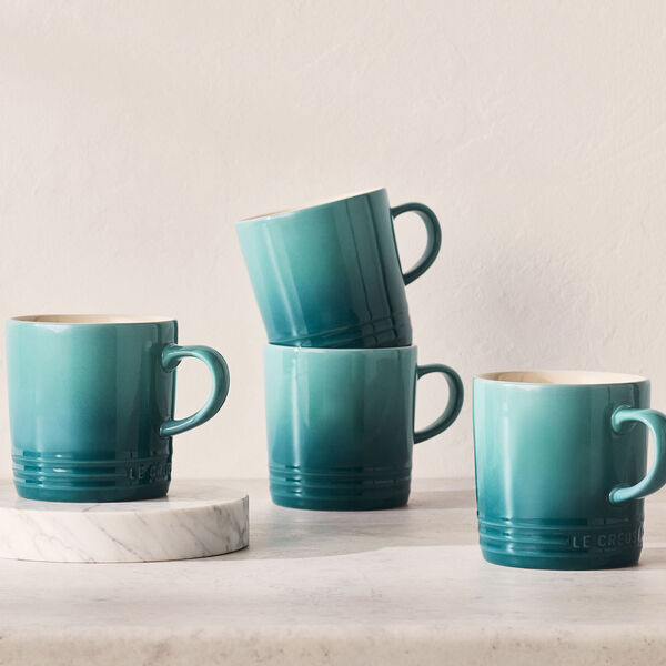 Cappuccino Mug, bleu riviera, Le Creuset