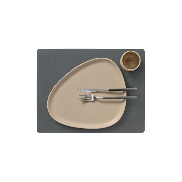 Serene table mat Square L, anthracite, LIND DNA