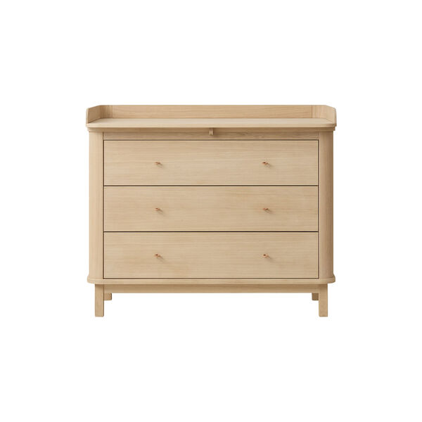Wood Nursery Dresser 3 Drawers, oak Wood Nursery Dresser 3 Drawers, oak, Oliver Furniture