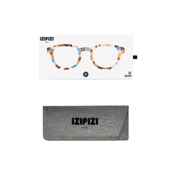 #C READING Glasses, blue tortoise, IZIPIZI