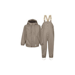 Oddy Rainwear Set, brown stripe, MarMar Copenhagen