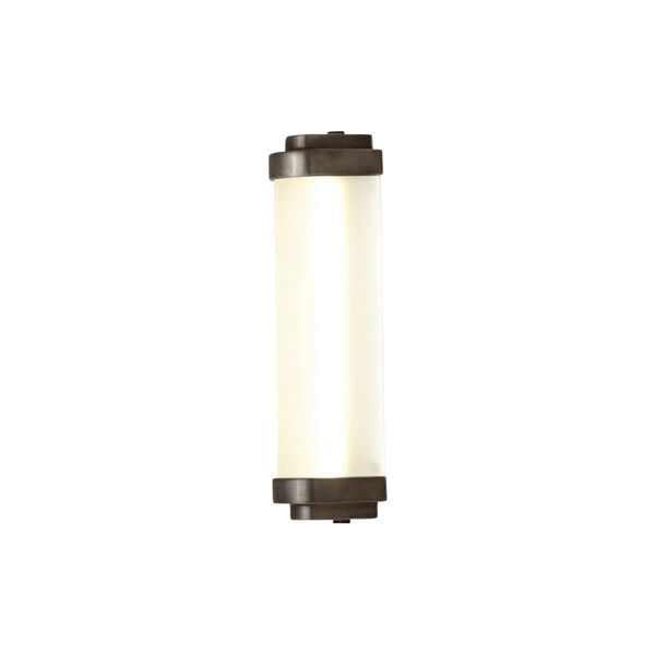 Cabin LED Wall Light 27 cm, weathered brass/frosted, Original BTC
