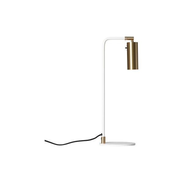 Lektor Table Lamp, white/brass Lektor Table Lamp, white/brass, Rubn