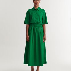 Silje Long Skirt, abundant green, Basic Apparel