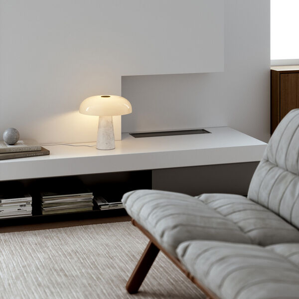 Glossy Table Lamp, opal white, Design For The People