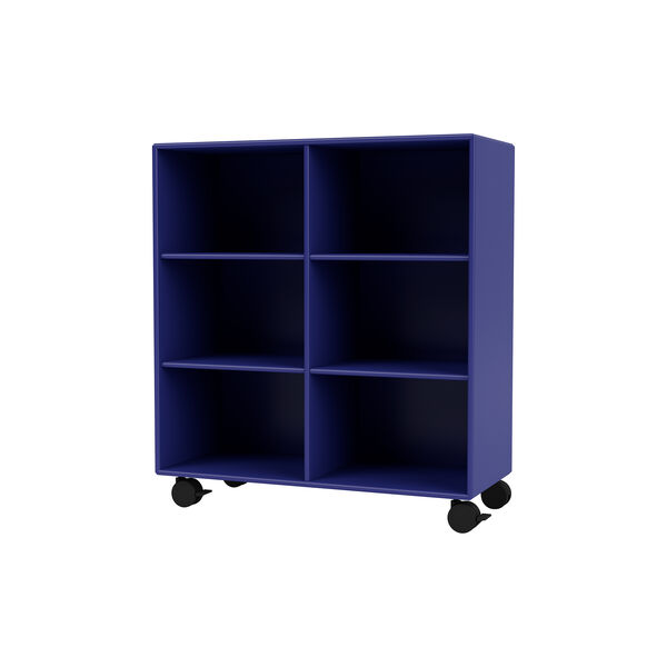 Montana 1113 Shelf with Wheels, 135 monarch/black Montana 1113 Shelf with Wheels, 135 monarch/black, Montana Furniture
