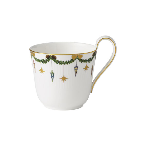 Star Fluted Christmas High Handle Mug 33 cl, Royal Copenhagen