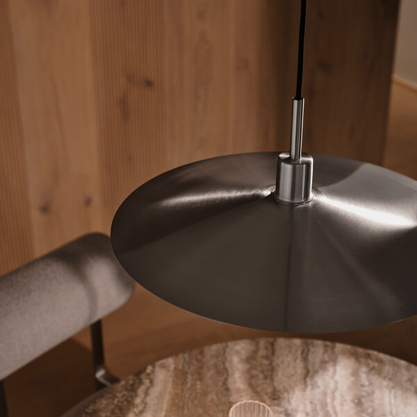 Latika Pendant, brushed chrome, Design For The People