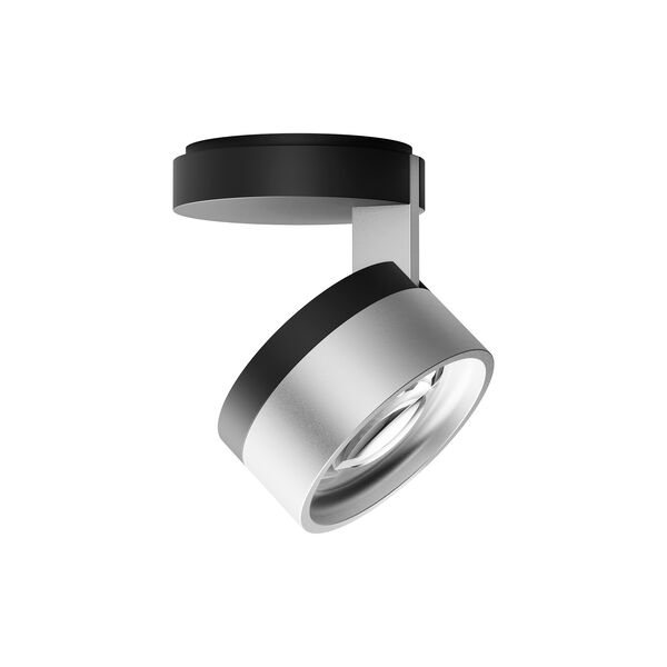 BLADE C1 SLIM Ceiling Light, matt black/satin silver, LIGHT-POINT