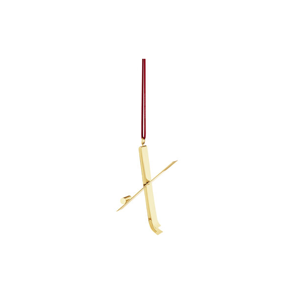 Christmas letter ornament X, Georg Jensen