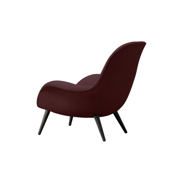 FF1770 Swoon Lounge Chair, Sunniva 662/black lacquered oak, Fredericia Furniture