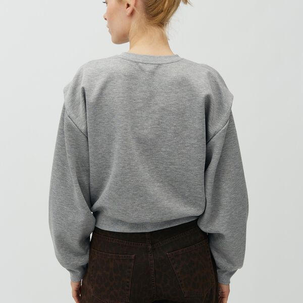 Aquilina M Top, medium grey melange, mbyM