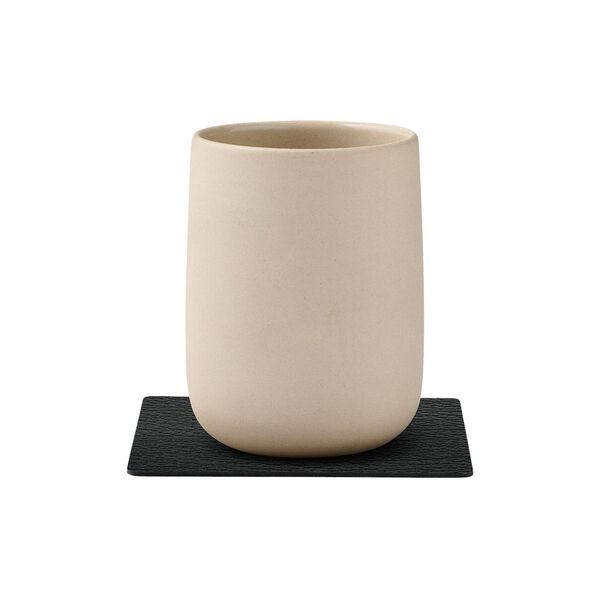 Bull glass mat Square, black, LIND DNA