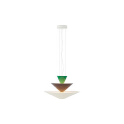Gio LN14 Pendant, signal green/deep blue/ecru white, &Tradition