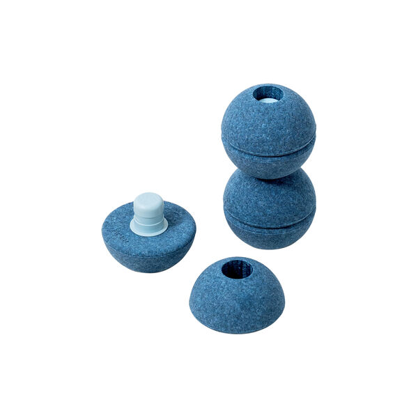 3 x Foam Balls, deep blue/sky blue, MODU