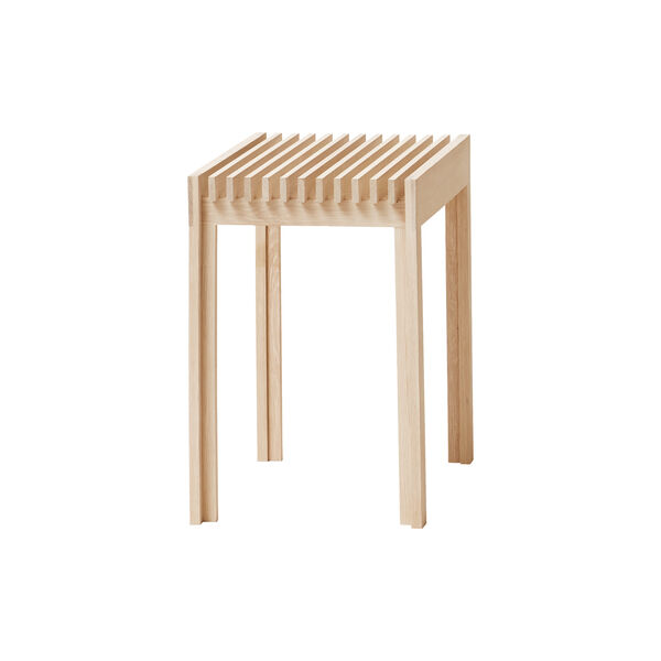 Lightweight Stool, white oiled oak, Form & Refine