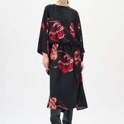 DawnIW Dress, black poppy rose, InWear