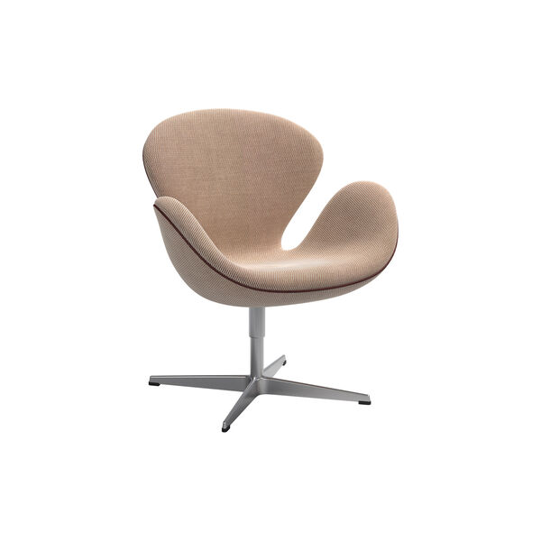 Swan™ 3320 Lounge Chair with Piping Choice 2024, creme/brown 0428/chestnut Swan™ 3320 Lounge Chair with Piping Choice 2024, creme/brown 0428/chestnut, Fritz Hansen