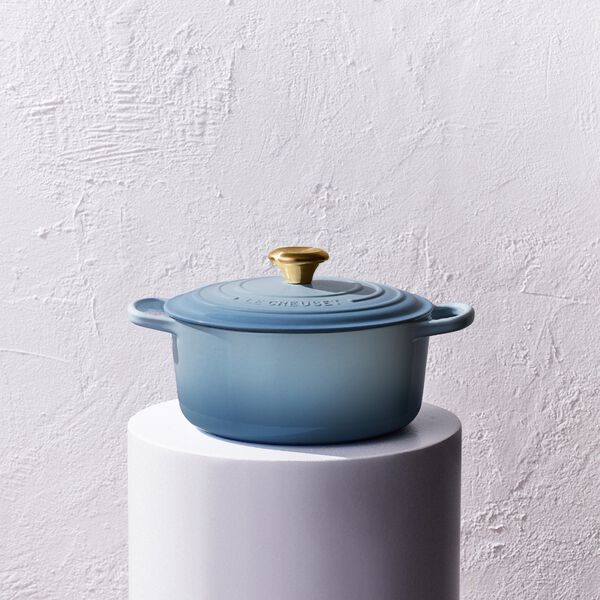 Signature round cast iron pot &Oslash; 20 cm, chambray, Le Creuset
