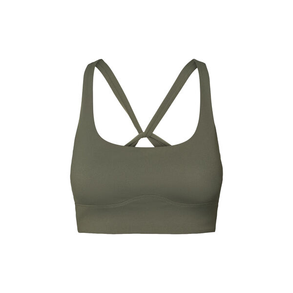 Butter Soft Sports Bra Seinna, charcoal olive, Rethinkit