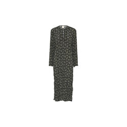 651HMHisana dress, forest green print, Heartmade