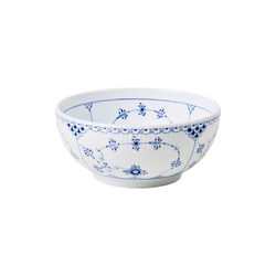 Blue Fluted Half Lace Bowl 110 cl, Royal Copenhagen