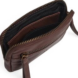 RoryMBG Coin Purse Soft Vintage, chocolate brown w/br. gold, Markberg