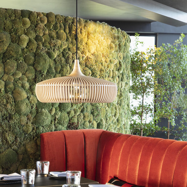 Clava Dine Wood Pendant, oak, UMAGE