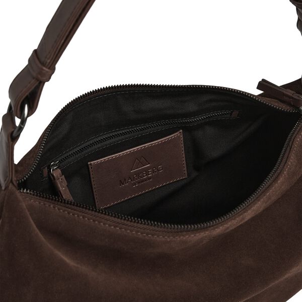 Mini MuseMBG Bag Suede, dark brown, Markberg