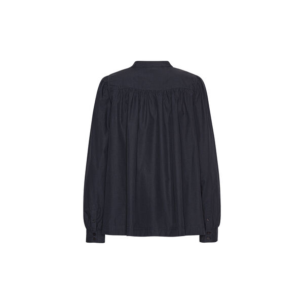 Shirt With Gather, dark indigo, Ilse Jacobsen Hornb&aelig;k