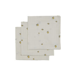 3-pack Muslin Cloth, lemon, Konges Sl&oslash;jd