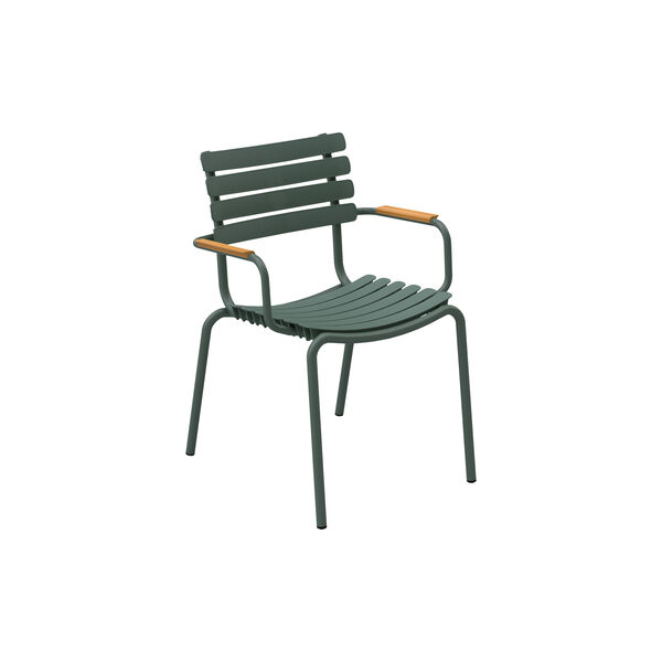ReCLIPS Bamboo Dining Chair, olive green, HOUE