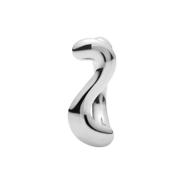 Lotus Huggie, silver Lotus Huggie, silver, Maria Black
