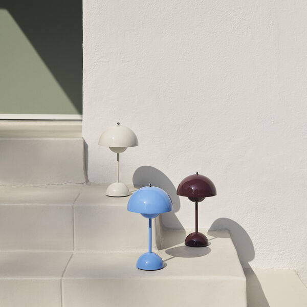 Flowerpot VP9 Portable Table Lamp, swim blue Flowerpot VP9 Portable Table Lamp, swim blue, &Tradition