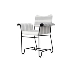 Tropique Dining Chair without Fringes, Leslie Stripe Limonta 20/classic black, GUBI
