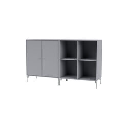 PAIR Classic Sideboard with Chrome Legs, 100 graphic, Montana Furniture
