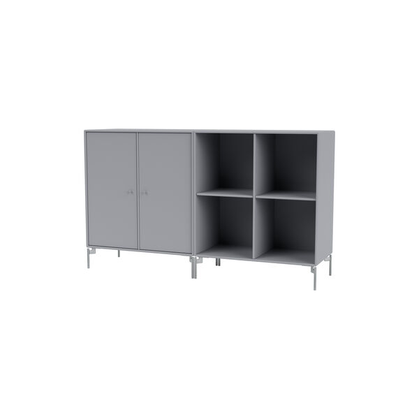 PAIR Classic Sideboard with Chrome Legs, 100 graphic, Montana Furniture