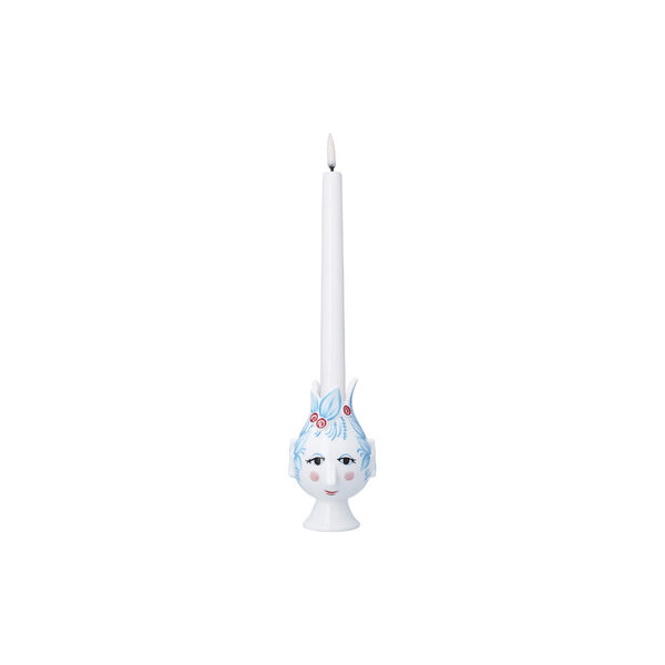 Titania Candle holder, light blue, Bj&oslash;rn Wiinblad