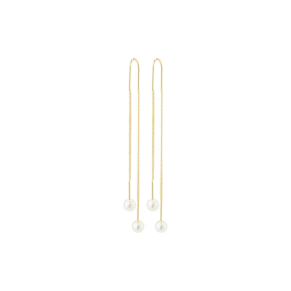 EUONIA Pearl Chain Earrings, gold plated EUONIA Pearl Chain Earrings, gold plated, Pilgrim