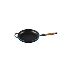 Signature cast iron frying pan with wooden handle &Oslash; 28 cm, nuit, Le Creuset