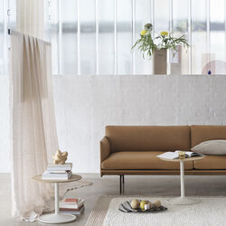 Outline Sofa 2-seater, refine leather cognac/black, Muuto