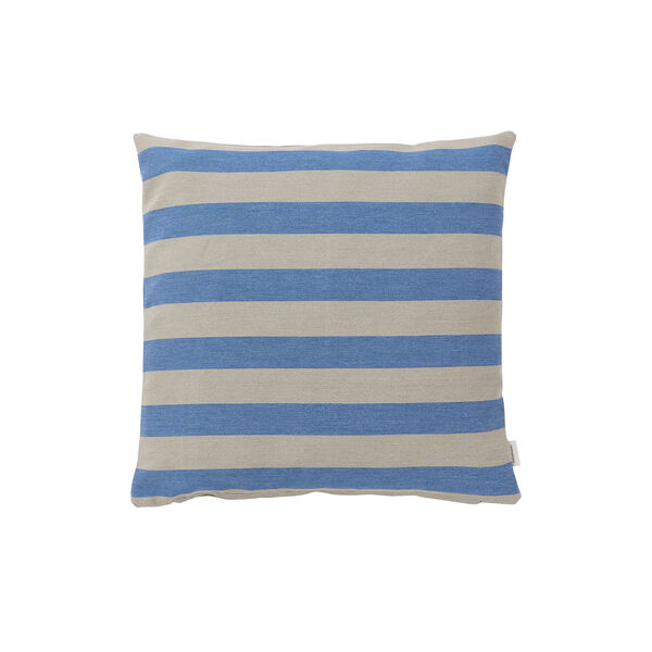 Outdoor Stripe Cushion, blue, Compliments