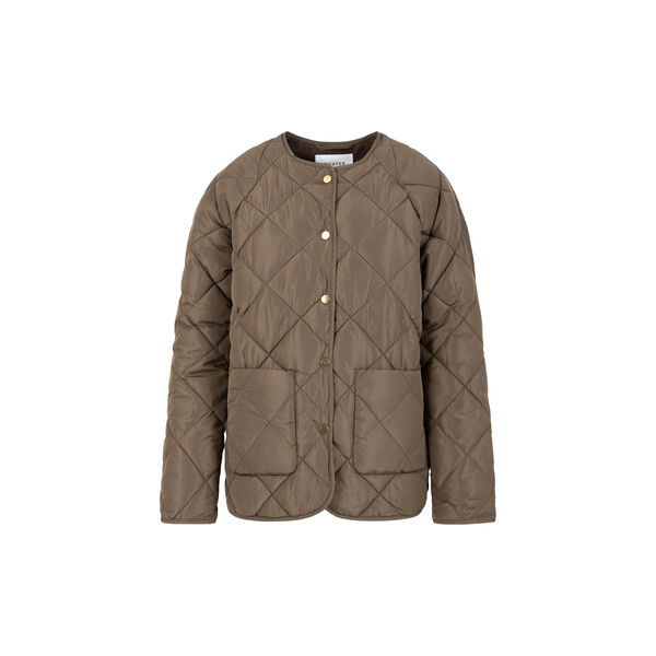 Asta quilted loose jacket, warm grey, Coster Copenhagen