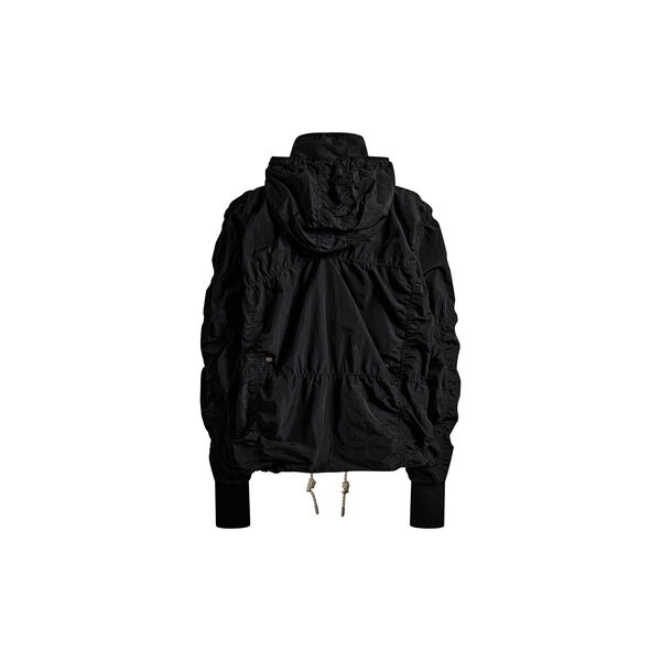 Ridge parachute jacket with zip and detachable hood, nero, Cartel Copenhagen