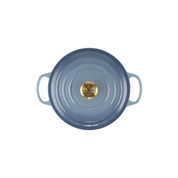 Signature round cast iron pot &Oslash; 26 cm, chambray, Le Creuset