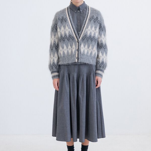 SANNAH DK11-263 Skirt, dusky grey, PROJECT AJ117