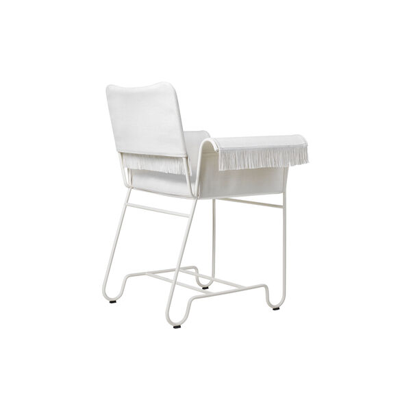 Tropique Dining Chair with Fringes, Udine Limonta 06/classic white, GUBI