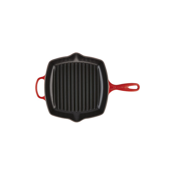 Signature cast iron square grillit 26 cm, cerise, Le Creuset